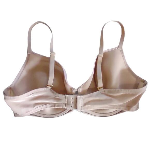 SOMA Lightest Lift Modern Coverage Natural Colored Bra with Floral Lace Overlay - Picture 7 of 8